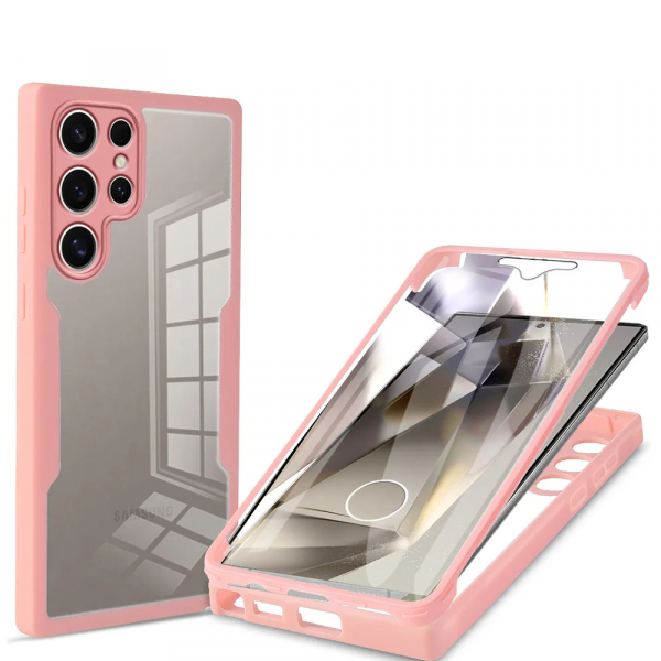 Husa pentru Samsung Galaxy S24 Ultra S928, Techsuit, ColorVerse 360, Roz