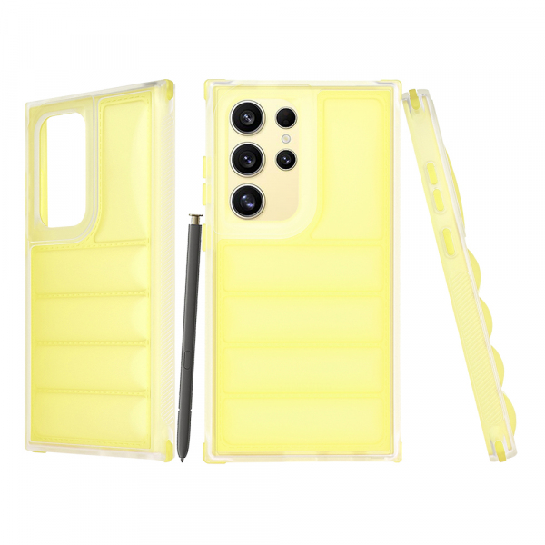 Husa pentru Samsung Galaxy S24 Ultra S928, Techsuit, Wave Shield, Galbena