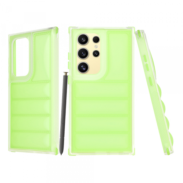 Husa pentru Samsung Galaxy S24 Ultra S928, Techsuit, Wave Shield, Verde
