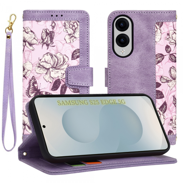 Husa pentru Samsung Galaxy S25 Edge S937, Techsuit, FlipCraft, Mov