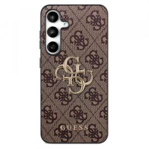 Husa pentru Samsung Galaxy S25 FE, Guess, 4G Metal Logo, Maro