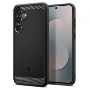 Husa pentru Samsung Galaxy S25 FE, Spigen, Rugged Armor, Neagra Mata ACS10025