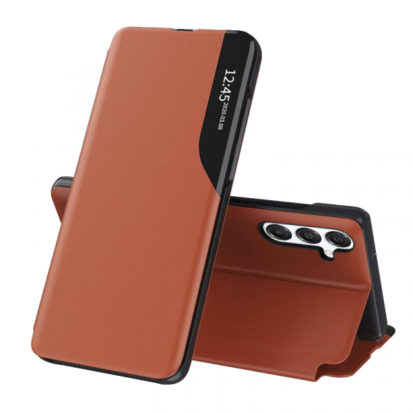 Husa pentru Samsung Galaxy S25 FE, Techsuit, eFold, Portocalie
