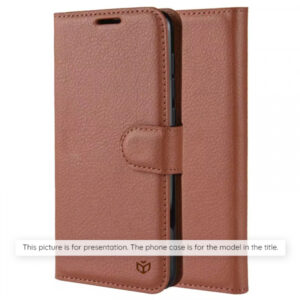 Husa pentru Samsung Galaxy S25 FE, Techsuit, Leather Folio, Maro