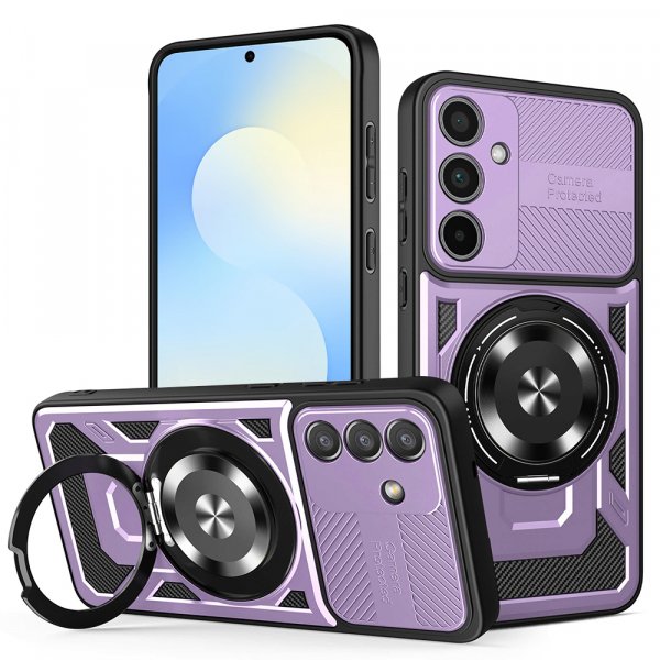 Husa pentru Samsung Galaxy S25 FE, Techsuit, RuggedCam, Mov