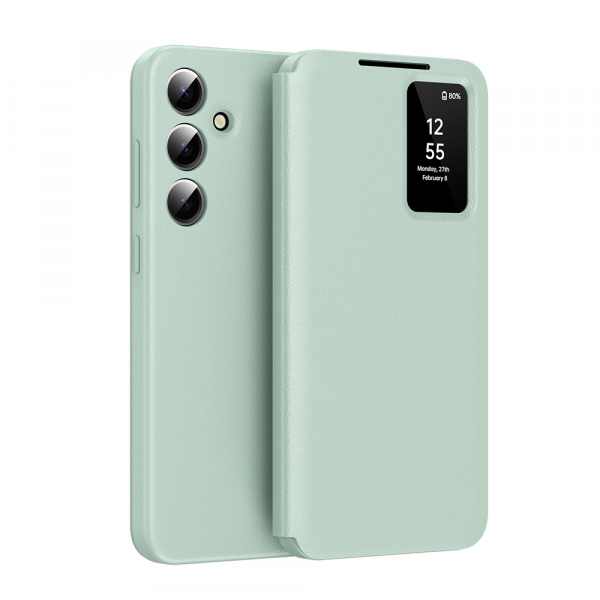 Husa pentru Samsung Galaxy S25 FE, Techsuit, SmartView, Verde