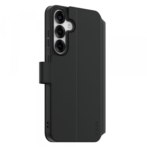 Husa pentru Samsung Galaxy S25+ S936, PanzerGlass, Care Feature Kickstand Wallet, Neagra