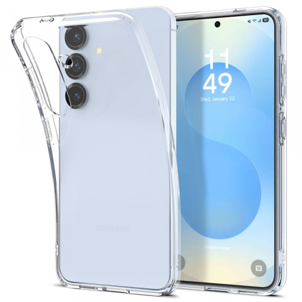 Husa pentru Samsung Galaxy S25+ S936, Spigen, Liquid Crystal, Transparenta ACS08974