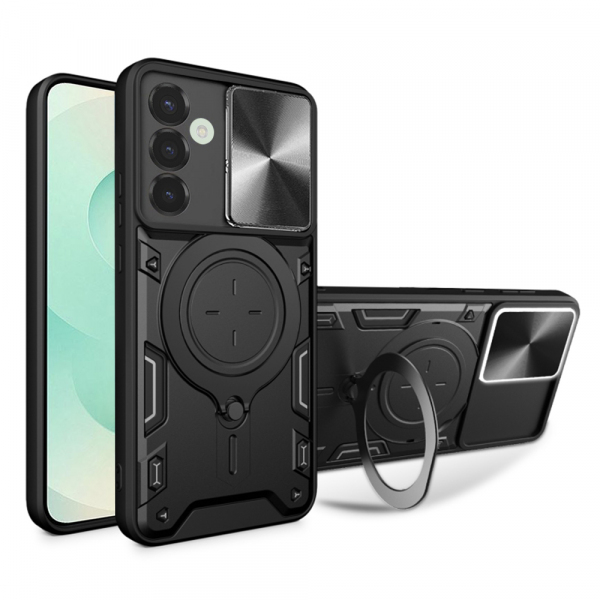 Husa pentru Samsung Galaxy S25+ S936, Techsuit, CamGuard Pro, Neagra