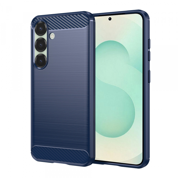 Husa pentru Samsung Galaxy S25+ S936, Techsuit, Carbon, Albastra