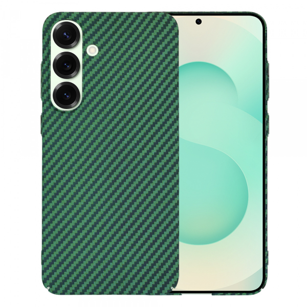 Husa pentru Samsung Galaxy S25+ S936, Techsuit, Carbonite FiberShell, Verde