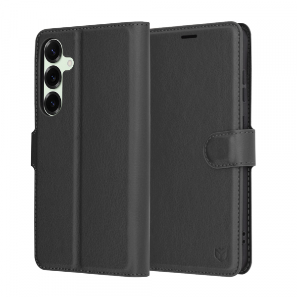 Husa pentru Samsung Galaxy S25+ S936, Techsuit, Leather Folio, Neagra