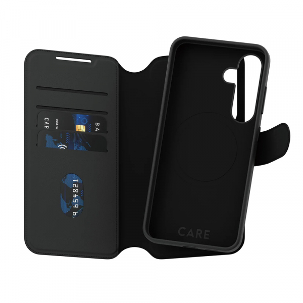 Husa pentru Samsung Galaxy S25 S931, PanzerGlass, Care Feature Tango Two-in-One, Neagra