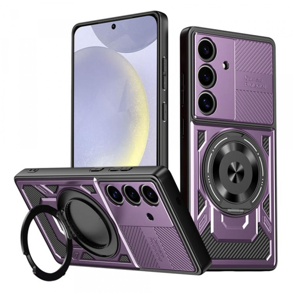 Husa pentru Samsung Galaxy S25 S931 / S24 S921, Techsuit, RuggedCam, Mov
