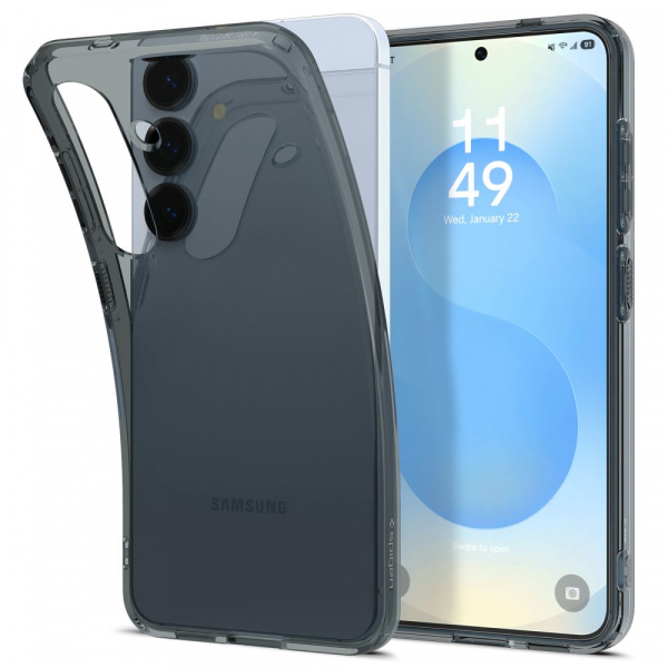 Husa pentru Samsung Galaxy S25 S931, Spigen, Liquid Crystal, Fumurie ACS08996