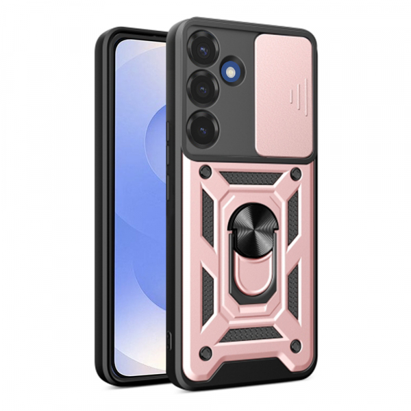 Husa pentru Samsung Galaxy S25 S931, Techsuit, CamShield, Roz