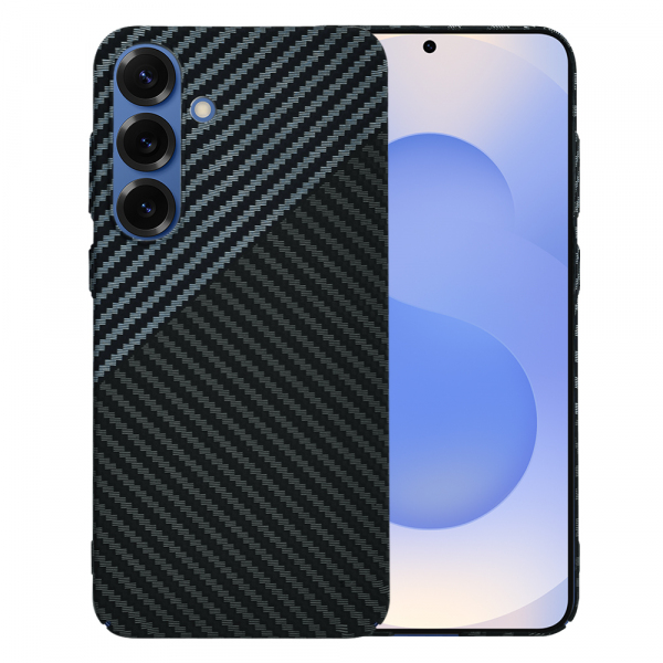 Husa pentru Samsung Galaxy S25 S931, Techsuit, Carbonite FiberShell, Neagra Gri