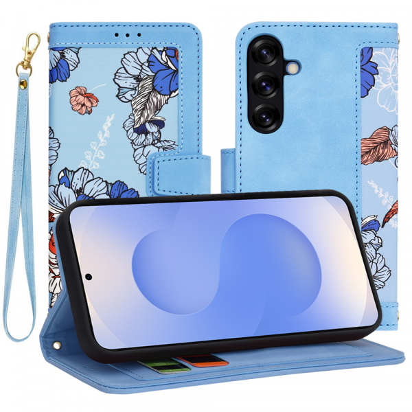 Husa pentru Samsung Galaxy S25 S931, Techsuit, FlipCraft, Bleu