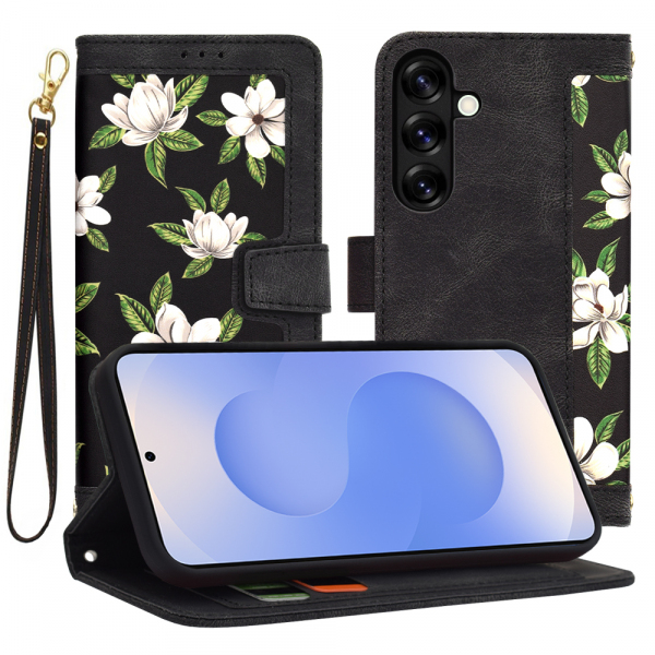 Husa pentru Samsung Galaxy S25 S931, Techsuit, FlipCraft, Neagra