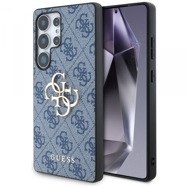 Husa pentru Samsung Galaxy S25 Ultra S938, Guess, 4G Big Logo, Albastra Neagra
