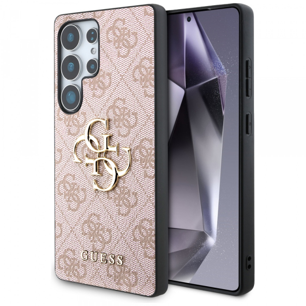 Husa pentru Samsung Galaxy S25 Ultra S938, Guess, 4G Big Logo, Roz Neagra