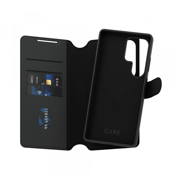 Husa pentru Samsung Galaxy S25 Ultra S938, PanzerGlass, Care Feature Tango Two-in-One, Neagra