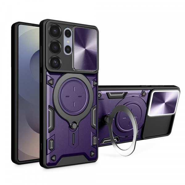 Husa pentru Samsung Galaxy S25 Ultra S938, Techsuit, CamGuard Pro, Mov