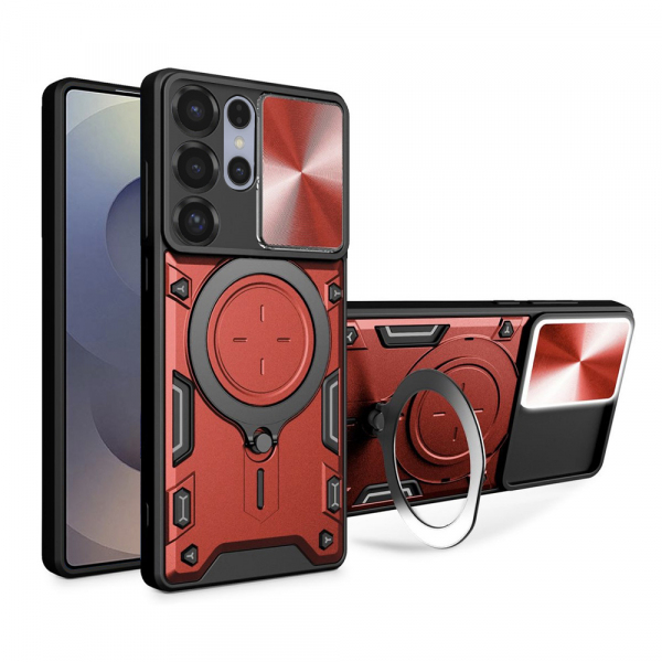 Husa pentru Samsung Galaxy S25 Ultra S938, Techsuit, CamGuard Pro, Rosie