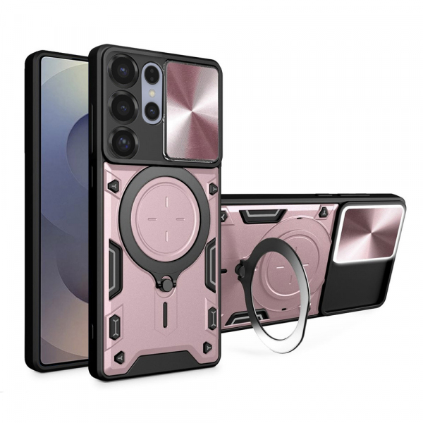 Husa pentru Samsung Galaxy S25 Ultra S938, Techsuit, CamGuard Pro, Roz Aurie