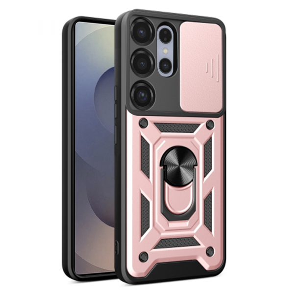 Husa pentru Samsung Galaxy S25 Ultra S938, Techsuit, CamShield, Roz