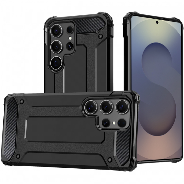 Husa pentru Samsung Galaxy S25 Ultra S938, Techsuit, Hybrid Armor, Neagra