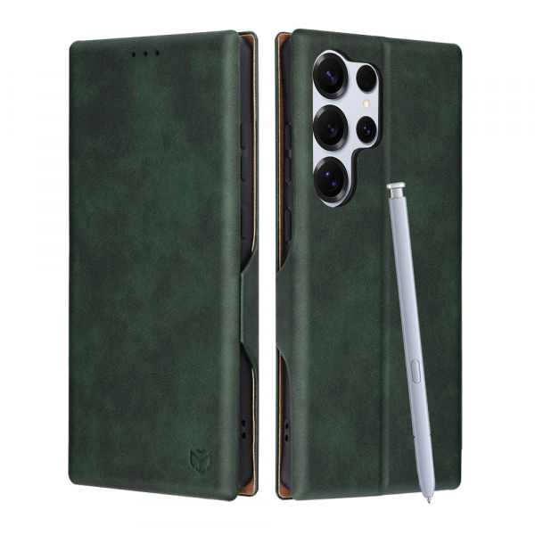 Husa pentru Samsung Galaxy S25 Ultra S938, Techsuit, Safe Wallet Plus, Verde