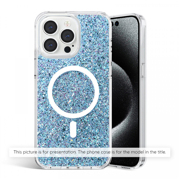 Husa pentru Samsung Galaxy S25 Ultra S938, Techsuit, Sparkly Glitter, Bleu