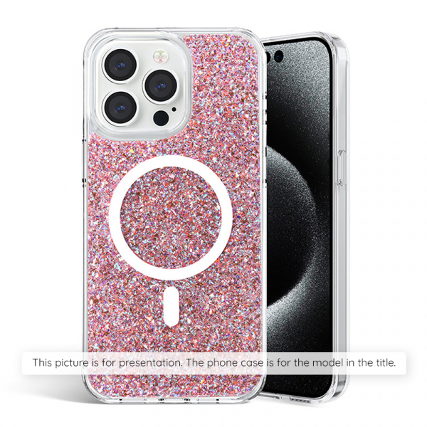 Husa pentru Samsung Galaxy S25 Ultra S938, Techsuit, Sparkly Glitter, Roz