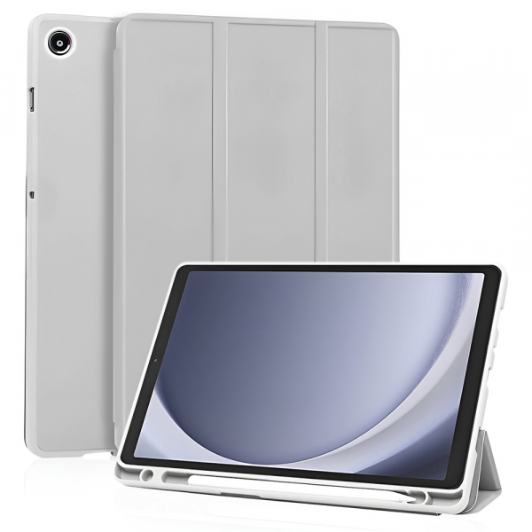 Husa pentru Samsung Galaxy Tab A11 / Tab A9, Techsuit, Flex Trifold New Model, Gri
