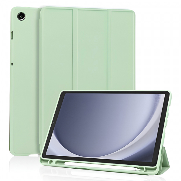 Husa pentru Samsung Galaxy Tab A11 / Tab A9, Techsuit, Flex Trifold New Model, Verde Matcha