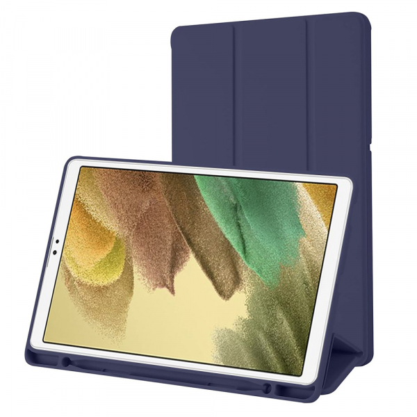 Husa pentru Samsung Galaxy Tab A7 Lite, Techsuit, Flex Trifold, Bleumarin