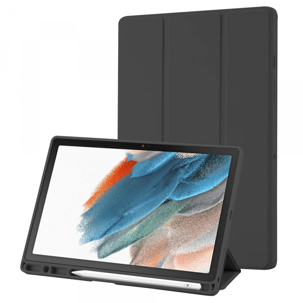 Husa pentru Samsung Galaxy Tab A8 10.5 (2021), Techsuit, Flex Trifold, Neagra