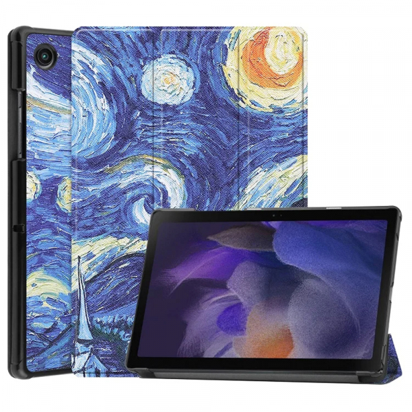 Husa pentru Samsung Galaxy Tab A8 10.5 (2021), Techsuit, FoldPro Starry Night, Multicolor