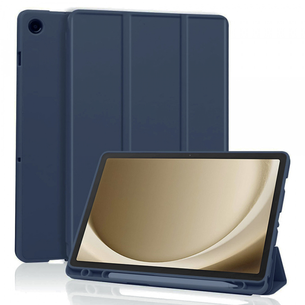 Husa pentru Samsung Galaxy Tab A9+, Techsuit, Flex Trifold, Bleumarin