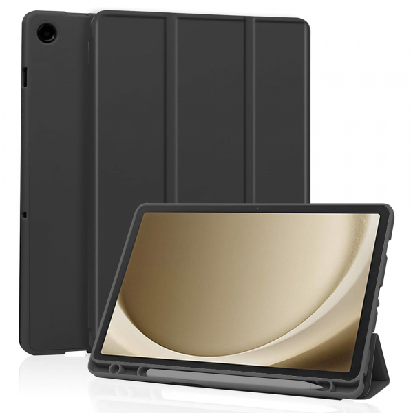 Husa pentru Samsung Galaxy Tab A9+, Techsuit, Flex Trifold, Neagra