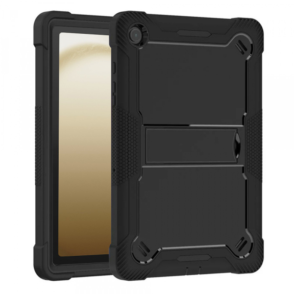 Husa pentru Samsung Galaxy Tab A9+, Techsuit, Rugged TabShell, Neagra