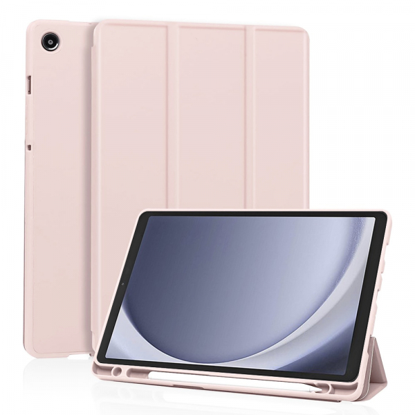 Husa pentru Samsung Galaxy Tab A11 / Tab A9, Techsuit, Flex Trifold, Roz