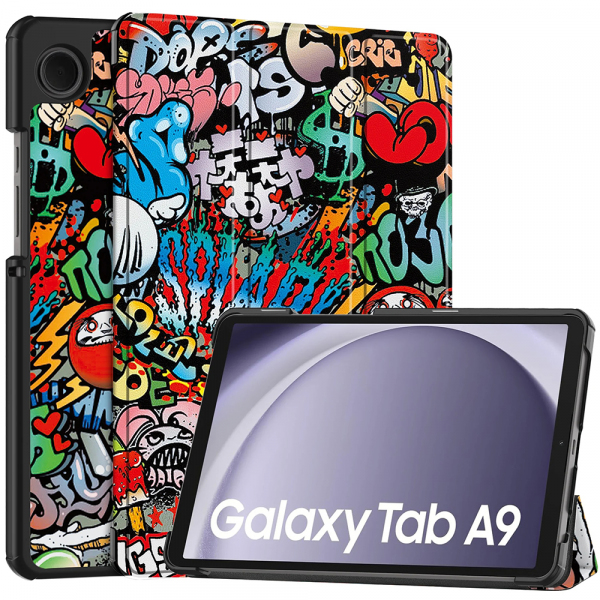 Husa pentru Samsung Galaxy Tab A11 / Tab A9, Techsuit, FoldPro Urban Vibe, Multicolor