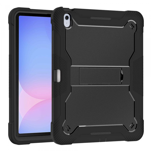 Husa pentru Samsung Galaxy Tab S10 FE+, Techsuit, Rugged TabShell, Neagra