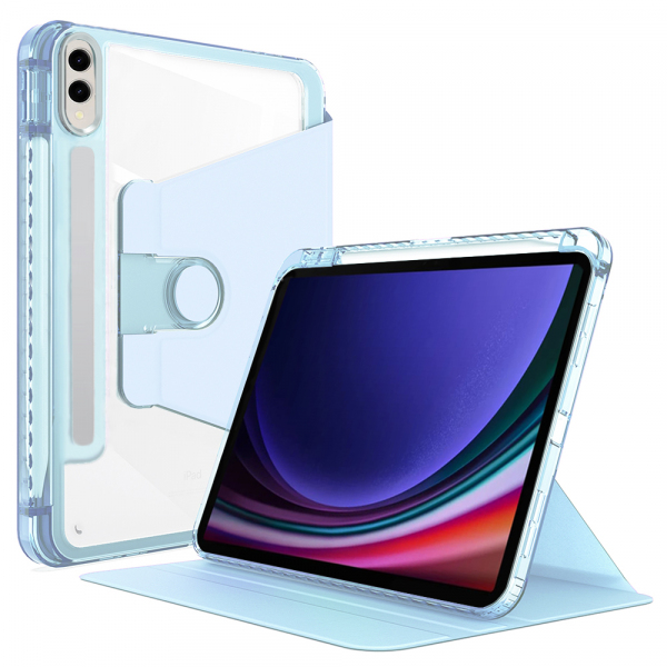 Husa pentru Samsung Galaxy Tab S10+ / Tab S9 FE+ / Tab S9+, Techsuit, Crystal Vision, Bleu