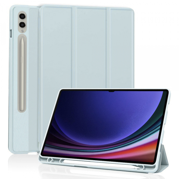 Husa pentru Samsung Galaxy Tab S10 Ultra / Tab S9 Ultra, Techsuit, Flex Trifold, Bleu