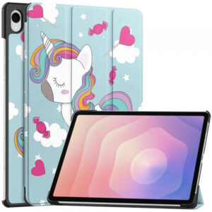 Husa pentru Samsung Galaxy Tab S11, Techsuit, FoldPro Unicorn, Multicolor