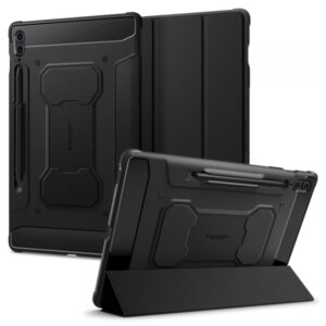 Husa pentru Samsung Galaxy Tab S9 FE+, Spigen, Rugged Armor Pro, Neagra