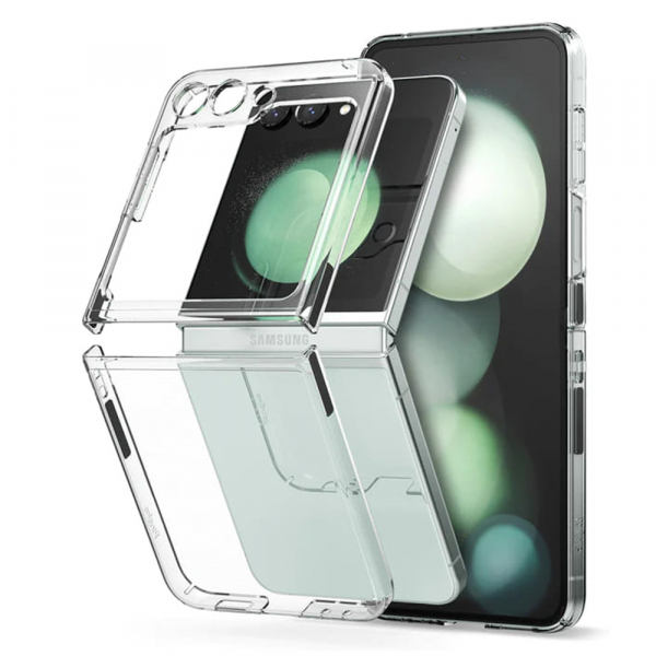 Husa pentru Samsung Galaxy Z Flip5 F731, Ringke, Slim, Transparenta
